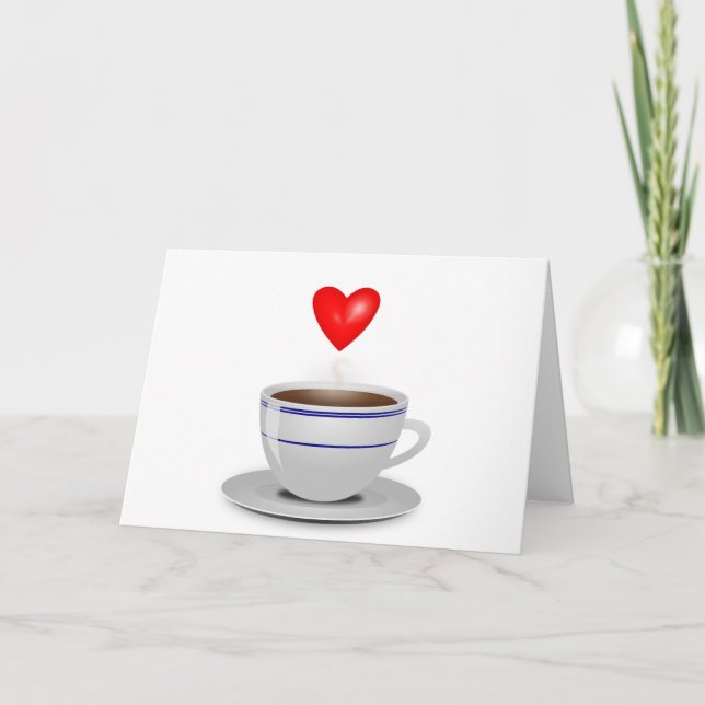 Carte Je t'aime un latte (Devant)