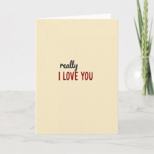 Carte Je T'Aime Vraiment