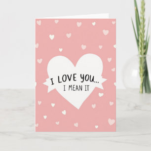 Carte Je T'Aime Vraiment Coeurs
