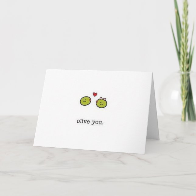 Carte Je t'olive (Devant)