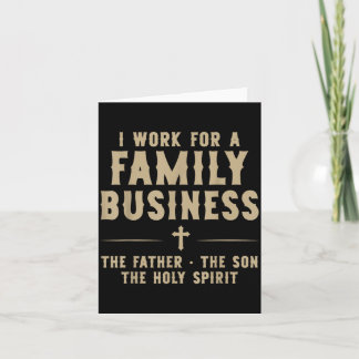 Carte Je Travaille Pour Une Entreprise Familiale Christi