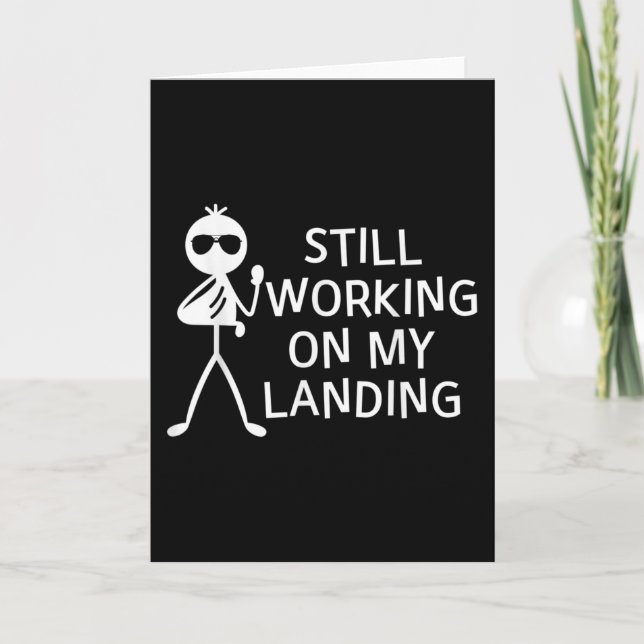 Carte Je Travaille Toujours Sur Mon Atterrissage De Bras (Devant)