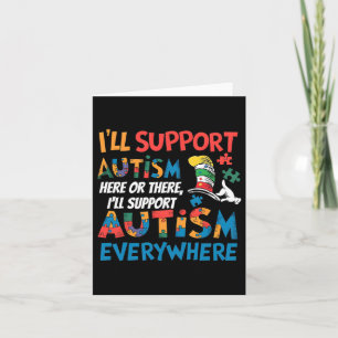 Carte Je Vais Appuyer Sensibilisation sur l'autisme Tee