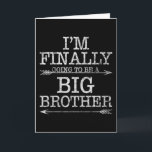 Carte Je vais enfin devenir un Big Brother<br><div class="desc">Le meilleur frère du monde est le tien. Fort et cool comme un super-héros ! Un grand cadeau pour la célébration familiale. Ton frère est le héros pour toi,  ton frère ou ta soeur.</div>