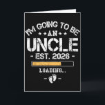 Carte Je vais être un oncle 2026 - Annonce de nouveau bé<br><div class="desc">Je vais être un oncle 2026 - Annonce de nouveau bébé Oncle</div>
