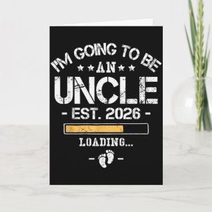 Carte Je vais être un oncle 2026 - Annonce de nouveau bé