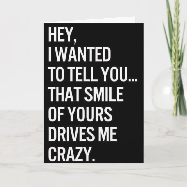 CARTE JE VAIS VOUS FAIRE SENTIR AMOUREUX À L'ANNIVERSAIR (Devant)