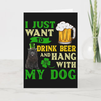 Carte Je veux juste boire de la bière et traîner avec mo