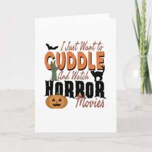 Carte Je veux juste flâner et regarder des films d'horre