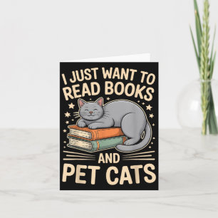 Carte Je Veux Juste Lire Des Livres Et Des Chats D'Anima