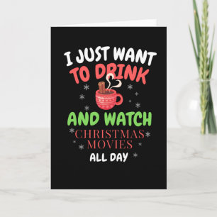 Carte Je veux juste regarder des films de Noël