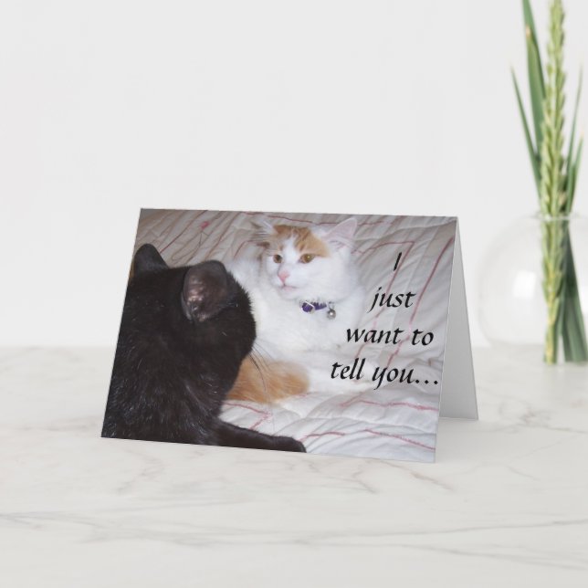 CARTE JE VEUX JUSTE TE DIRE QUE JE T'AIME (Devant)