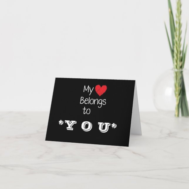CARTE **JE VEUX PASSER NOËL AVEC VOUS** (Devant)