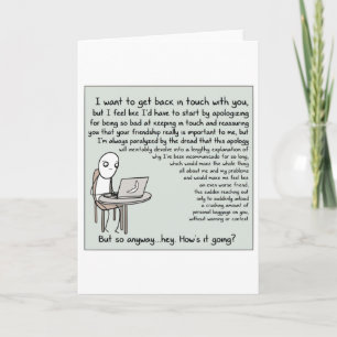 Carte Je veux revenir en contact avec vous (original)