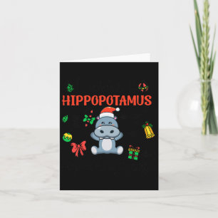 Carte Je Veux Un Hippopotame Pour Un Hippopotame De Noël