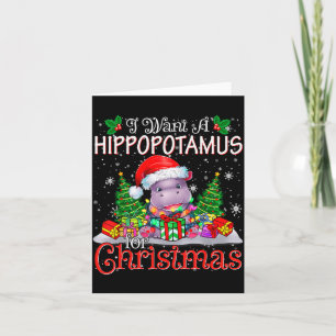 Carte Je veux un Noël Hiptamus Xmas Hip Amoureux Garçon 