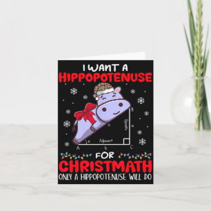 Carte Je veux une hypoténuse pour le professeur de mathé