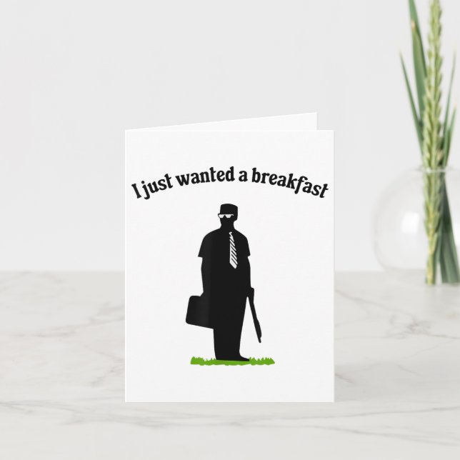 Carte Je Viens De Petit Déjeuner Recherché (Devant)