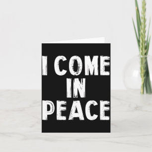 Carte Je viens en paix Je suis drôle couple Saint-Valent