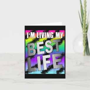 Carte Je Vis Ma Meilleure Vie Motivation