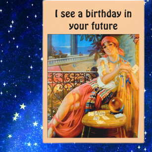 Carte "Je vois un anniversaire dans ton avenir"