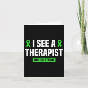 Carte Je Vois Un Thérapiste Mettre Fin À La Stigma Menta