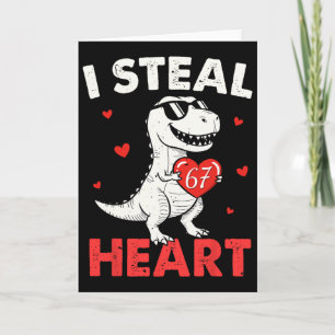 Carte Je vole des cœurs 67 Saint-Valentin pour garçons f