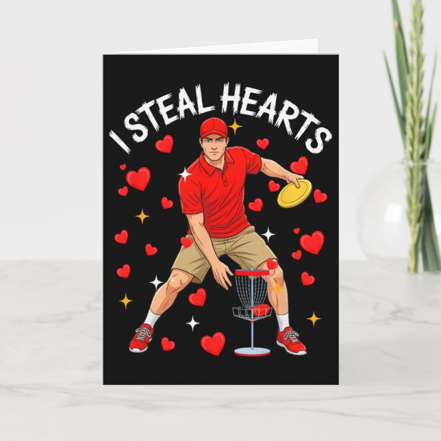 Carte Je vole des cœurs mignons à la Saint-Valentin en j (Devant)