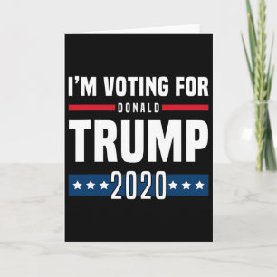 Carte Je Vote Pour L'élection De Trump