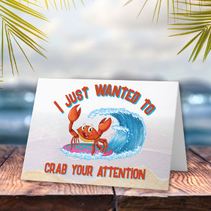 Carte Je voulais juste attirer votre attention avec ce c