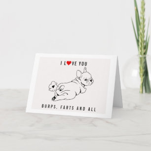 CARTE JE VOUS AIME LES BRÛLES, LES FERTS ET TOUT - LA JO