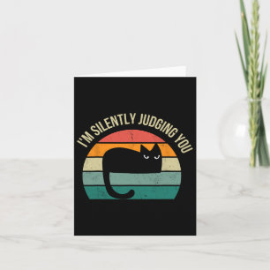 Carte Je vous juge silencieusement - Bla Bla Funny Vinta