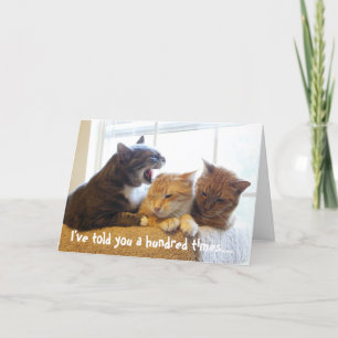 Carte Je vous l'ai dit cent fois...