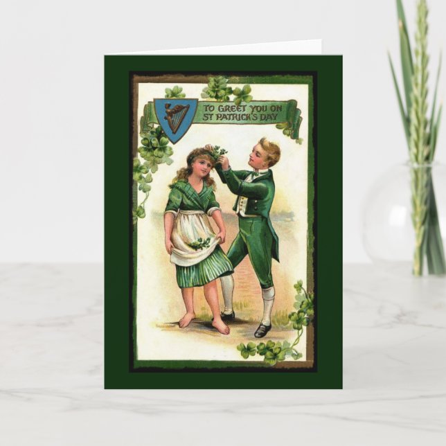 Carte Je vous salue le jour de St Paddy (Devant)