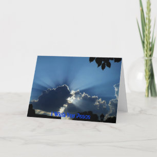 Carte Je vous souhaite la paix