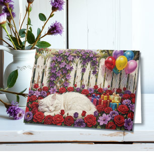 Carte Je vous souhaite un anniversaire formidable Chat