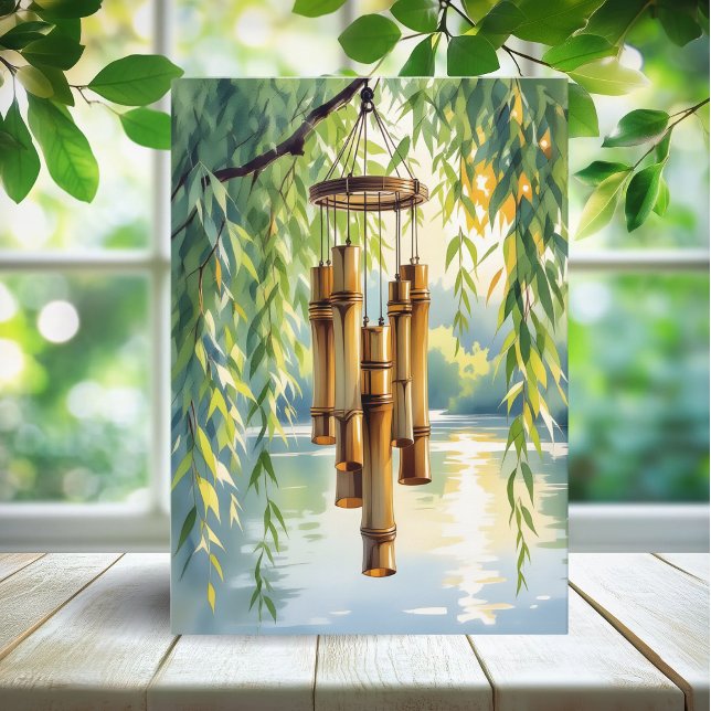 Carte Je vous souhaite un anniversaire paisible | Willow (Créateur téléchargé)