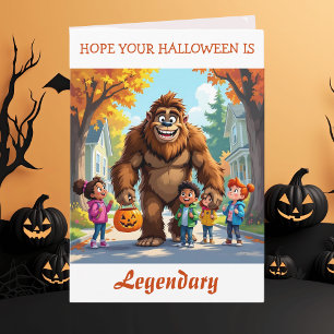 Carte Je vous souhaite un Halloween légendaire ! Bigfo