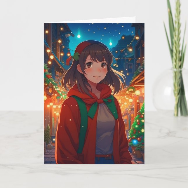 Carte Je vous souhaite un jeu de mots de Noël anesthésia (Devant)