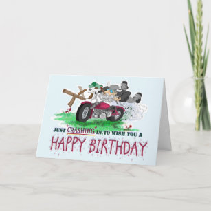 Cartes Motard D Anniversaire Zazzle Fr