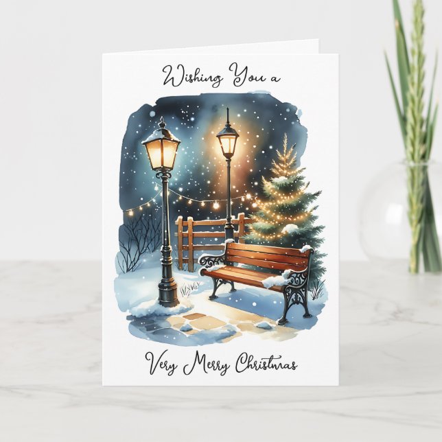 Carte Je vous souhaite un joyeux Noël et une bonne année (Devant)