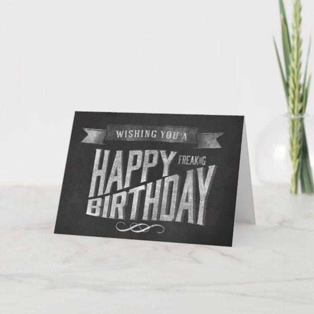 Carte Je vous souhaite un joyeux tableau de bord d'anniv (Devant)