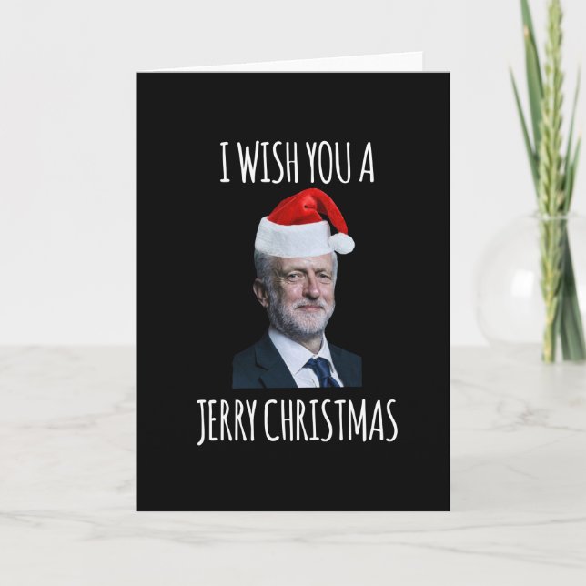 Carte Je Vous Souhaite Un Noël Jerry Jeremy Corbyn (Devant)