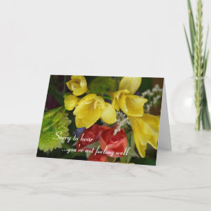 Carte Je vous souhaite un prompt rétablissement - jolies