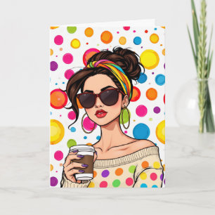 Carte Je vous souhaite une journée étincelante ! Femmes 