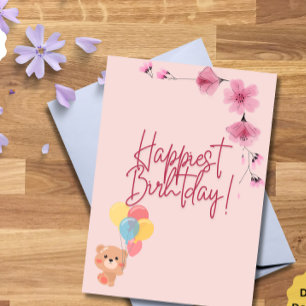 Carte Je vous souhaite une merveilleuse journée. J'espèr