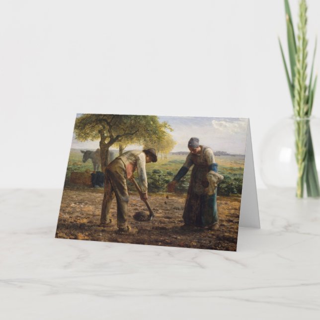 Carte Jean-François Millet - Planteurs de pommes de terr (Devant)