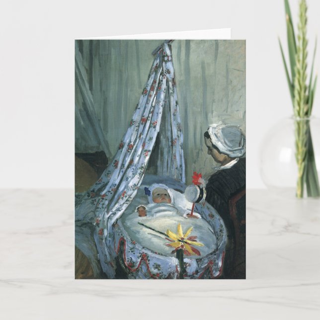 Carte Jean Monet dans son berceau par Claude Monet (Devant)