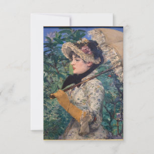 Carte Jeanne (Printemps)  par Édouard Manet