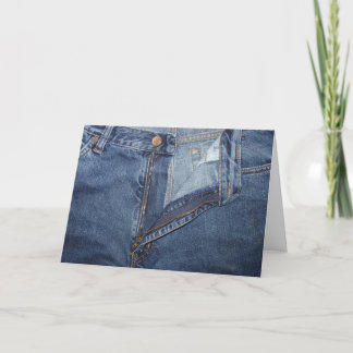 Carte Jeans Greeting Card